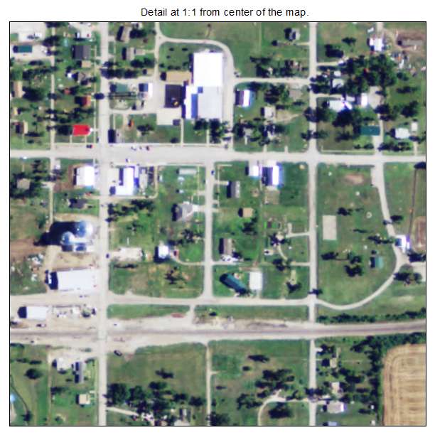 Reading, Kansas aerial imagery detail