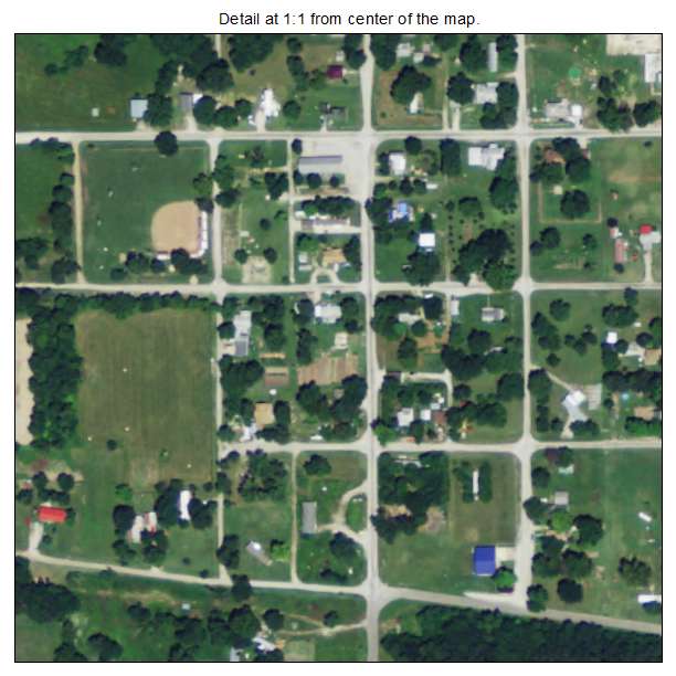 Redfield, Kansas aerial imagery detail