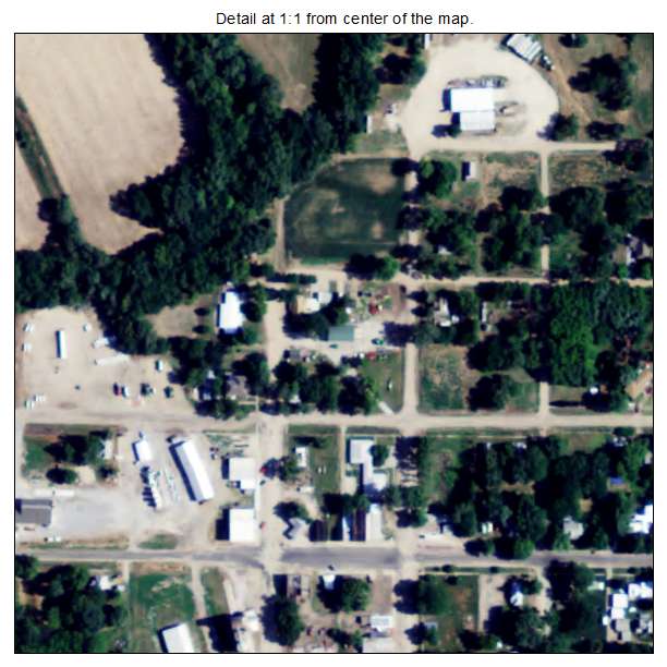 Republic, Kansas aerial imagery detail