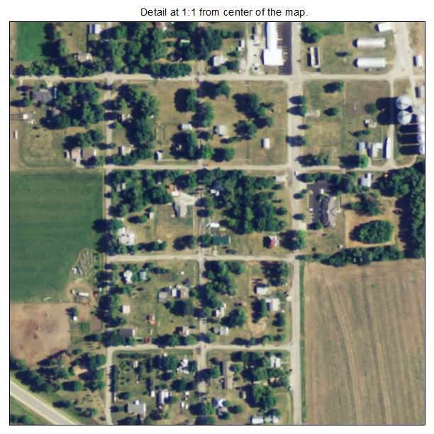 Reserve, Kansas aerial imagery detail