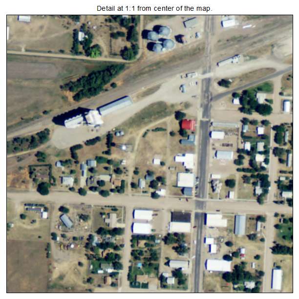 Rexford, Kansas aerial imagery detail