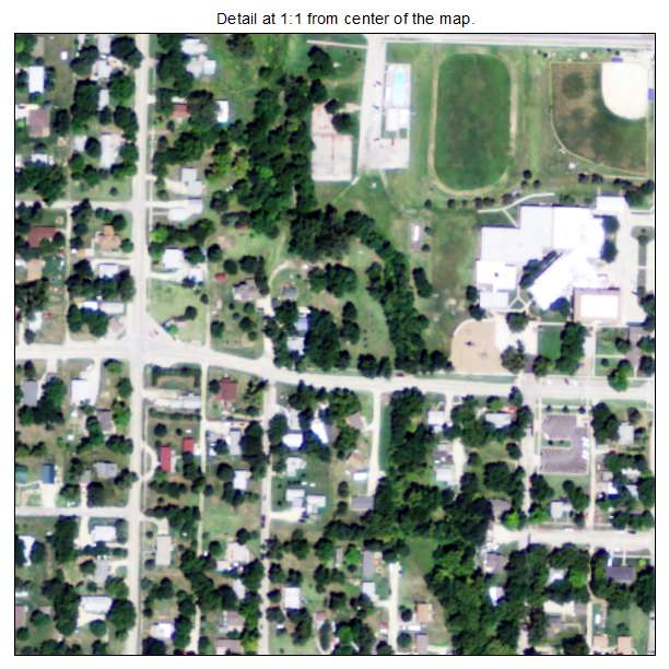 Riley, Kansas aerial imagery detail