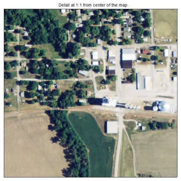 Robinson, Kansas aerial imagery detail