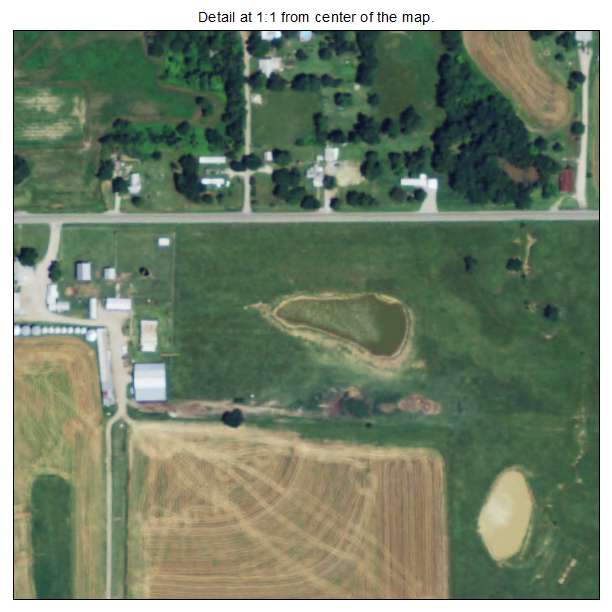 Roseland, Kansas aerial imagery detail