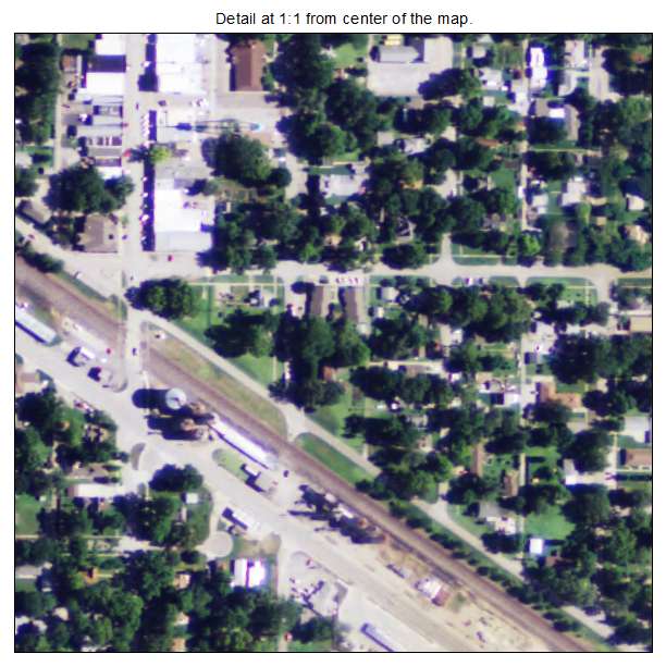 Rossville, Kansas aerial imagery detail