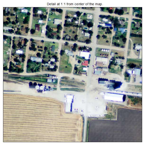 Rozel, Kansas aerial imagery detail