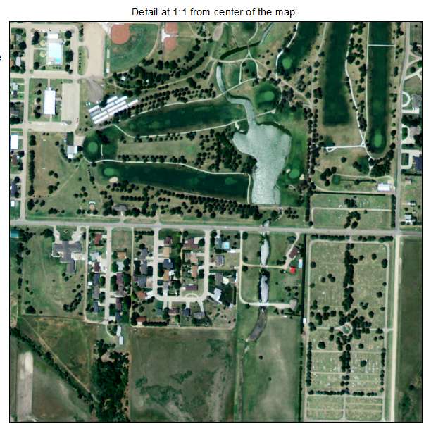 Russell, Kansas aerial imagery detail