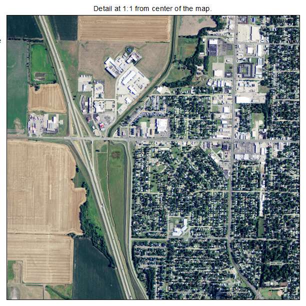 Salina, Kansas aerial imagery detail