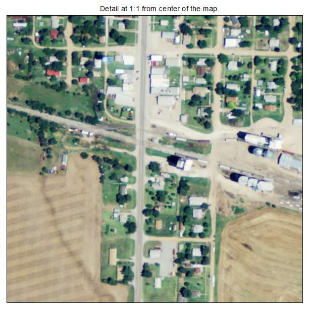 Sawyer, Kansas aerial imagery detail