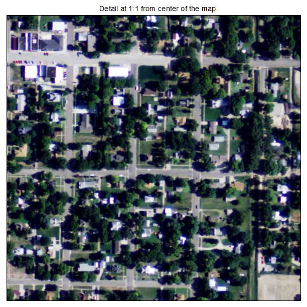 Scandia, Kansas aerial imagery detail
