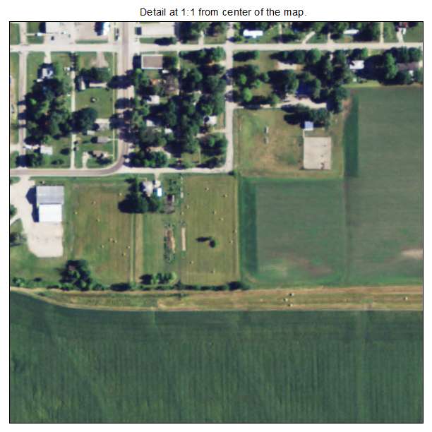 Scranton, Kansas aerial imagery detail