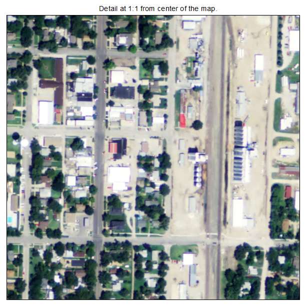 Sedgwick, Kansas aerial imagery detail