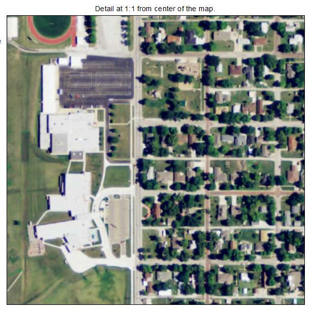 Seneca, Kansas aerial imagery detail