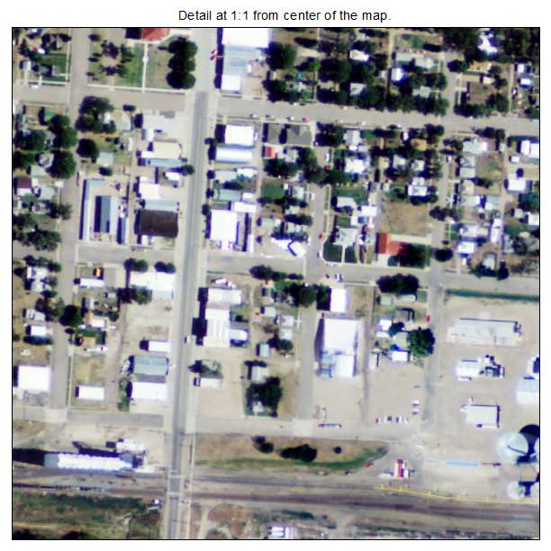Sharon Springs, Kansas aerial imagery detail