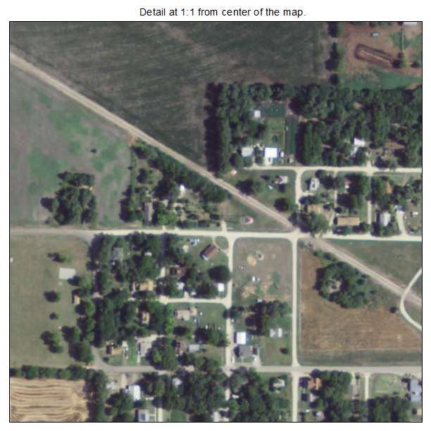 Simpson, Kansas aerial imagery detail