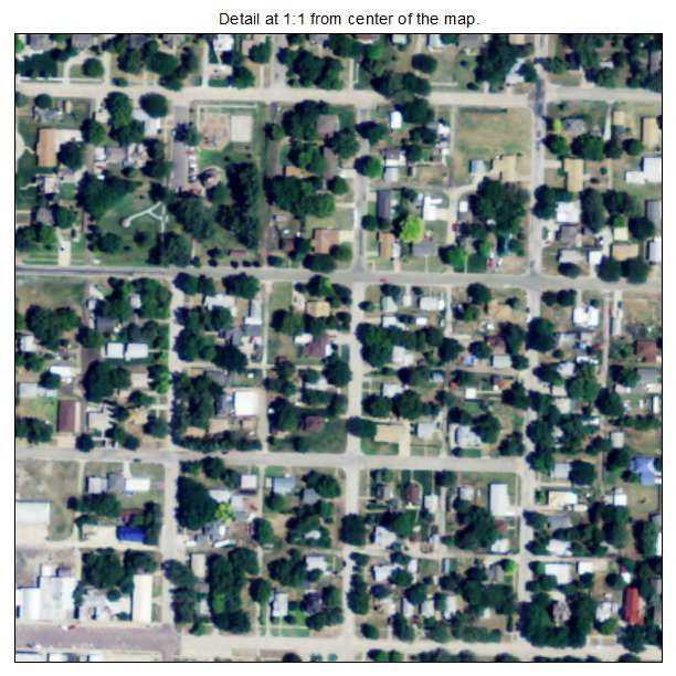 Smith Center, Kansas aerial imagery detail