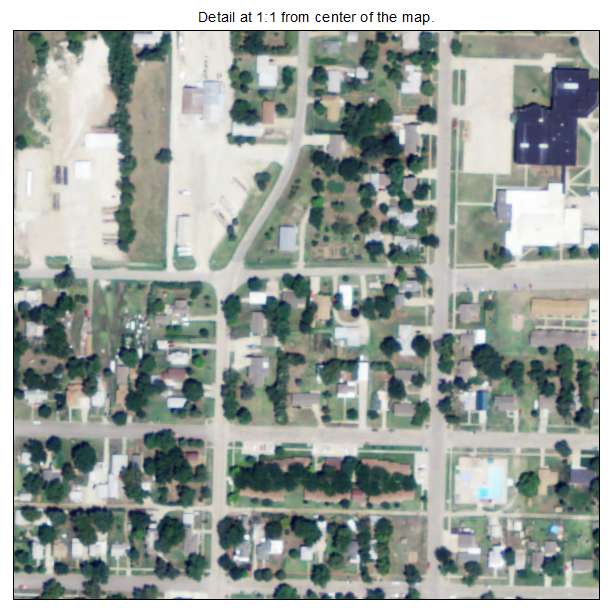 Solomon, Kansas aerial imagery detail