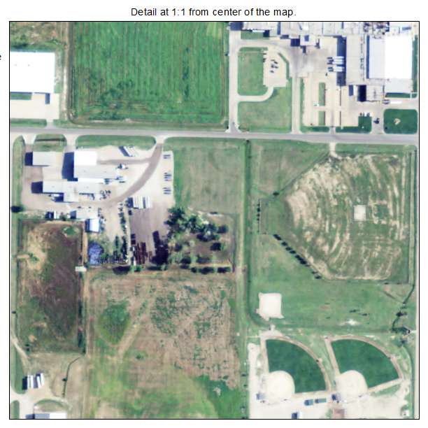 South Hutchinson, Kansas aerial imagery detail