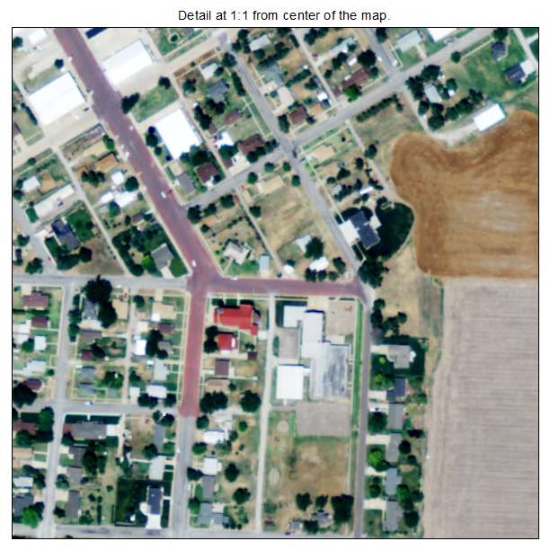 Spearville, Kansas aerial imagery detail