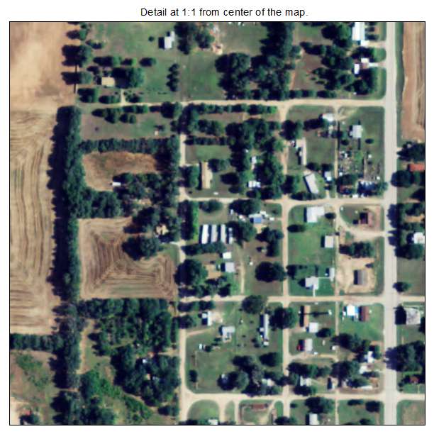 Spivey, Kansas aerial imagery detail