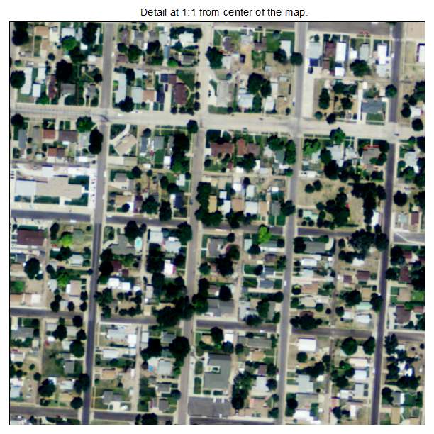 St Francis, Kansas aerial imagery detail