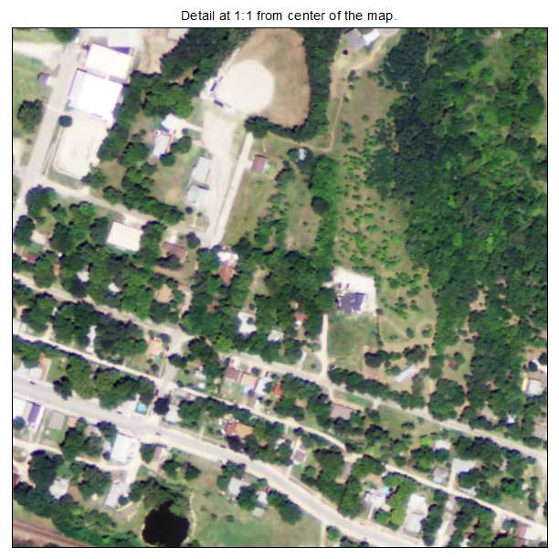 St George, Kansas aerial imagery detail