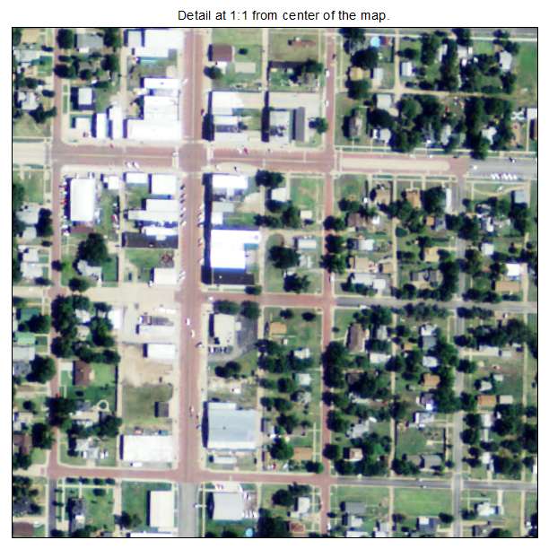 Stafford, Kansas aerial imagery detail