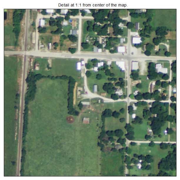 Stark, Kansas aerial imagery detail