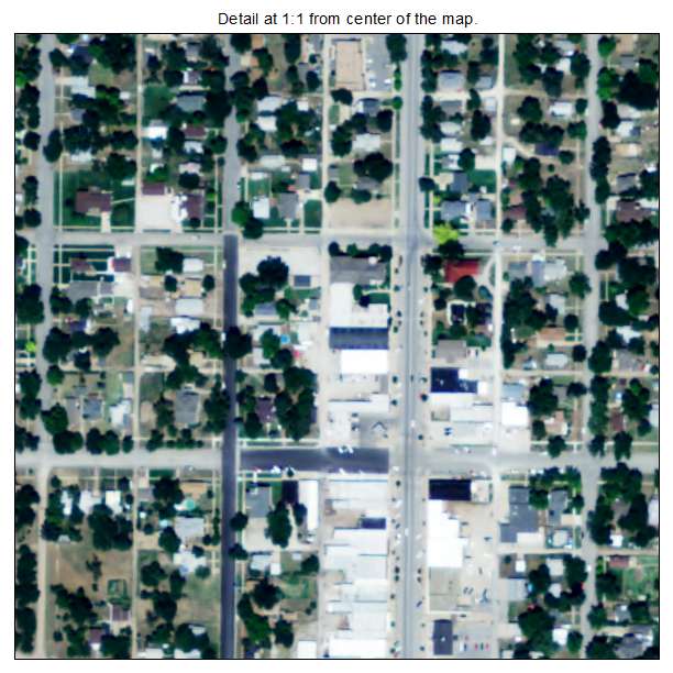 Sterling, Kansas aerial imagery detail