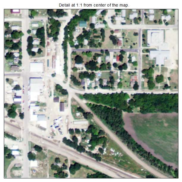Strong City, Kansas aerial imagery detail