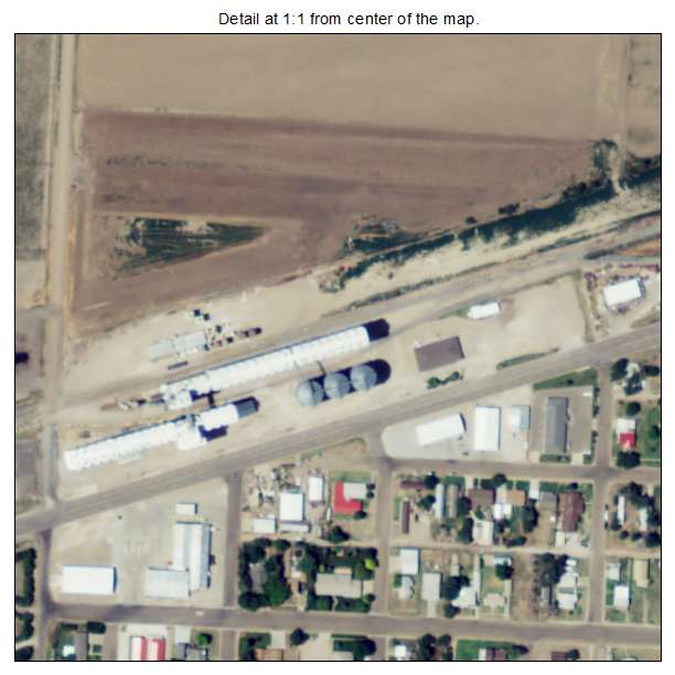Sublette, Kansas aerial imagery detail