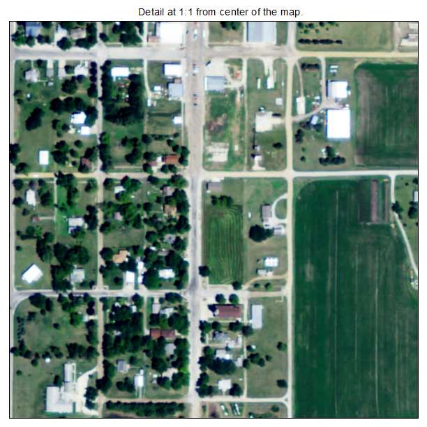 Summerfield, Kansas aerial imagery detail