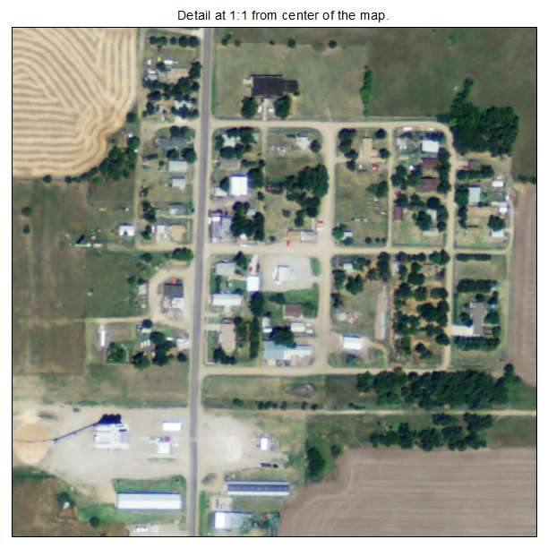 Susank, Kansas aerial imagery detail