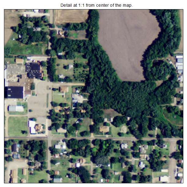 Tescott, Kansas aerial imagery detail