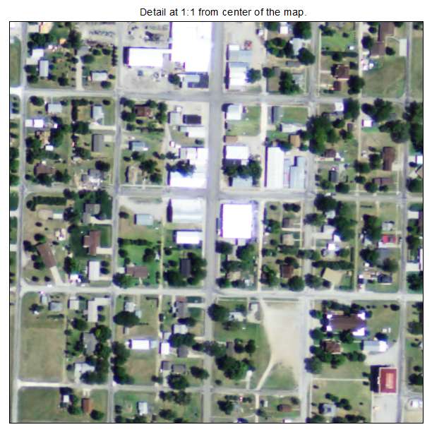 Tipton, Kansas aerial imagery detail