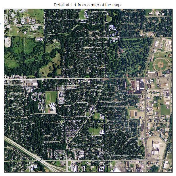 Topeka, Kansas aerial imagery detail