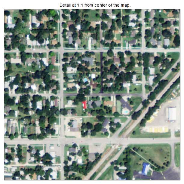 Towanda, Kansas aerial imagery detail