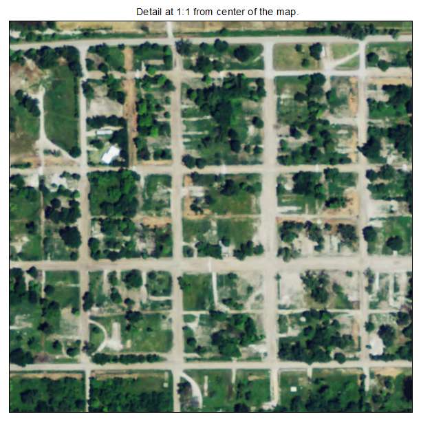 Treece, Kansas aerial imagery detail