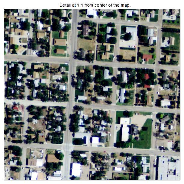 Tribune, Kansas aerial imagery detail