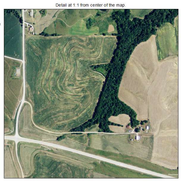 Troy, Kansas aerial imagery detail