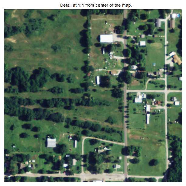Tyro, Kansas aerial imagery detail