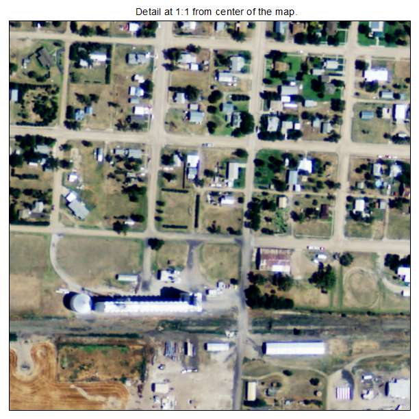 Utica, Kansas aerial imagery detail