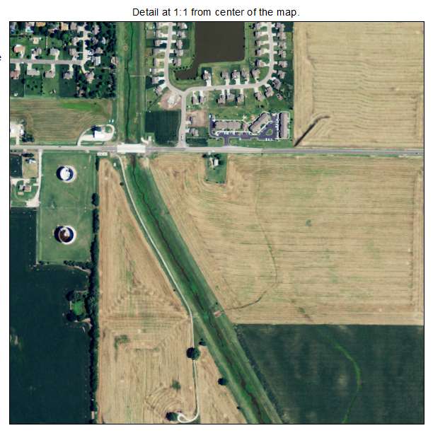 Valley Center, Kansas aerial imagery detail
