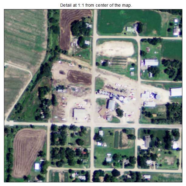 Vining, Kansas aerial imagery detail