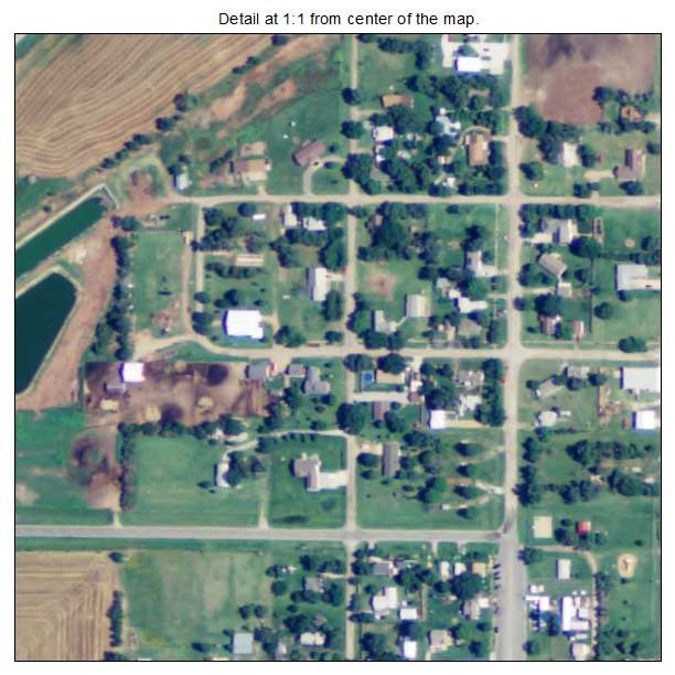 Viola, Kansas aerial imagery detail