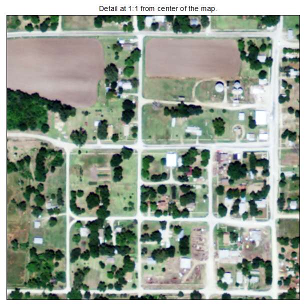Virgil, Kansas aerial imagery detail