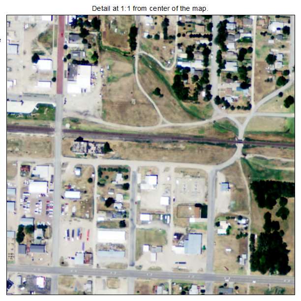 WaKeeney, Kansas aerial imagery detail
