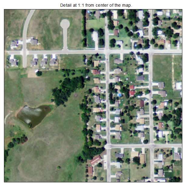 Wakefield, Kansas aerial imagery detail