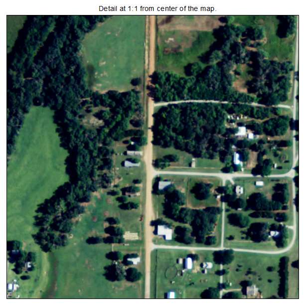 Waldron, Kansas aerial imagery detail