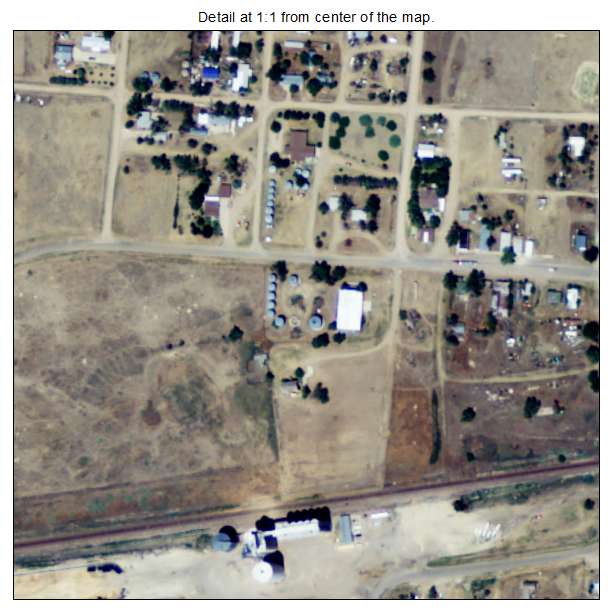 Wallace, Kansas aerial imagery detail